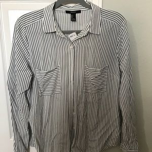 Striped fancy shirt blouse